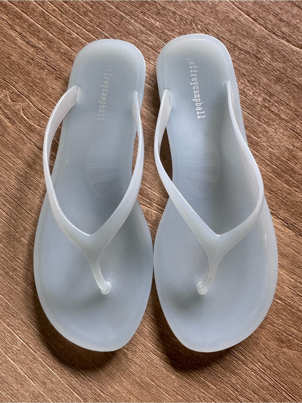 Jeffrey Campbell Beach Jelly Flip Flop Sandals/light blue size 38